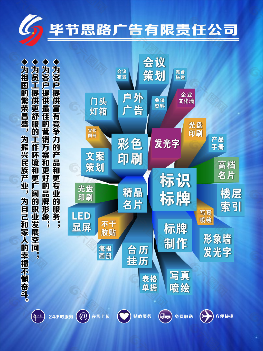 广告公司业务流程序表