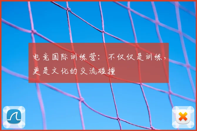 电竞国际训练营:不仅仅是训练,更是文化的交流碰撞